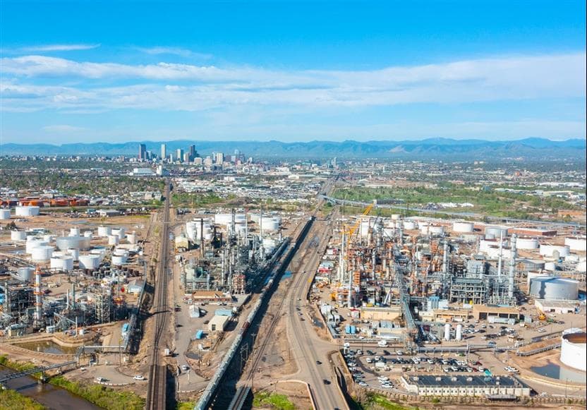 Aerial image of refinery